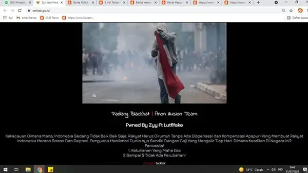 Pelaku Peretasan Situs Sekretariat Kabinet Terancam Penjara