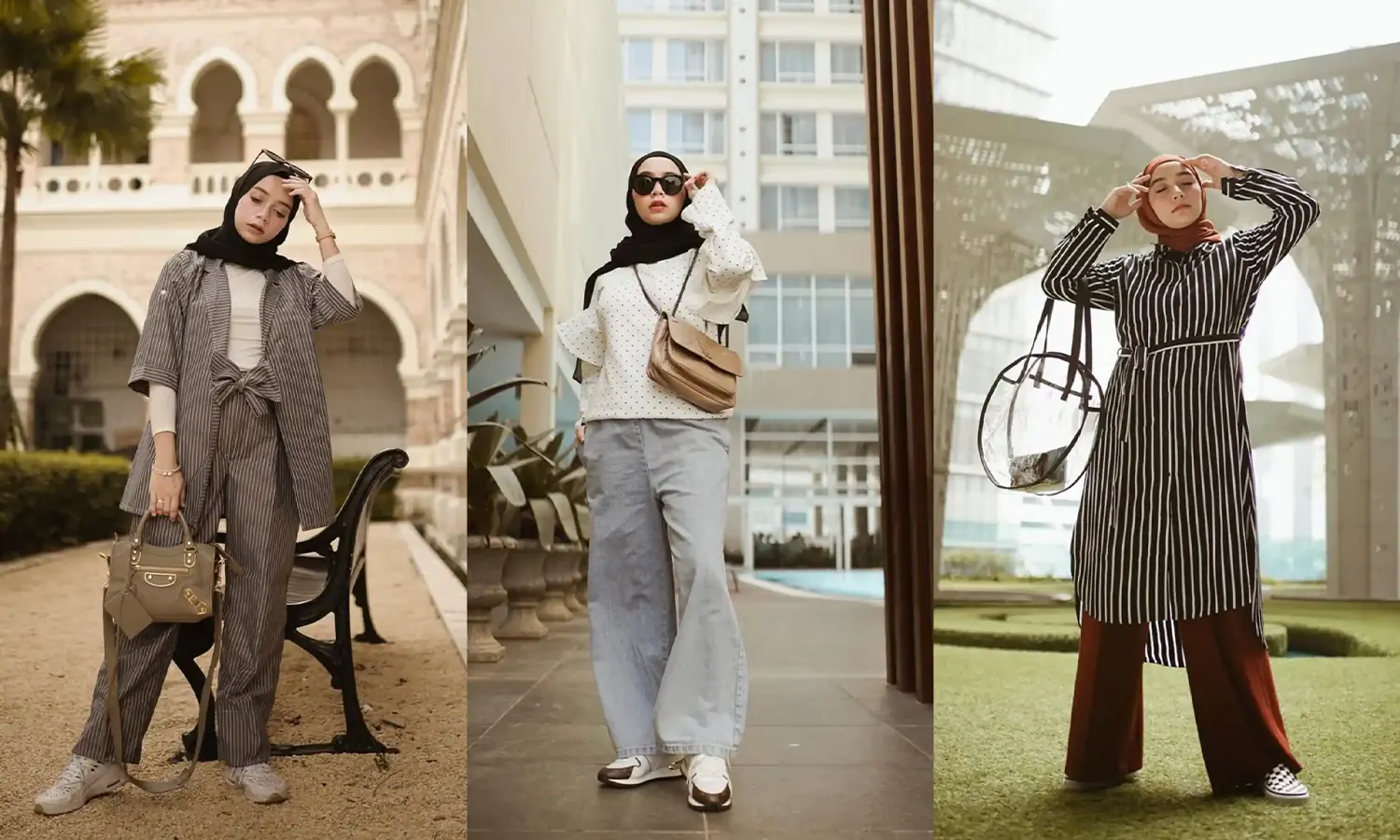 Insipirasi Outfit Feminim Dengan Basic Celana, Tampil Manis Dan Elegan