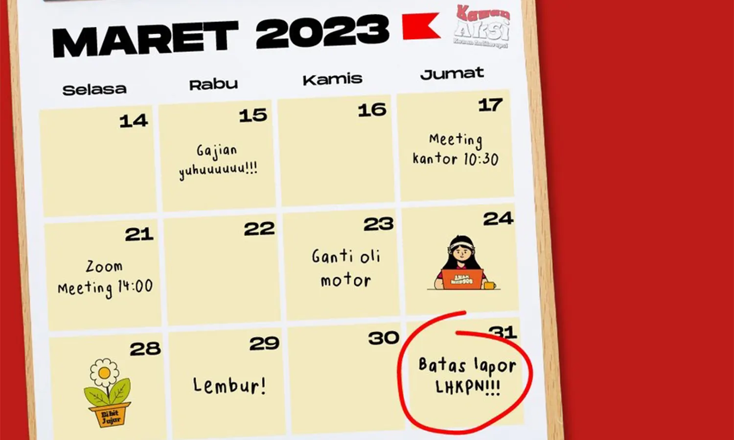 Wahai Pejabat Negara! Ingat Pesan KPK Jumat Ini Batas Akhir LHKPN
