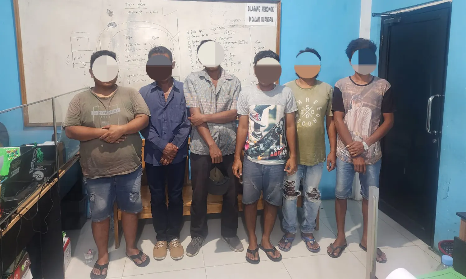Polres Tebing Tinggi Ringkus 6 Pencuri Terminal Bandar Kajum