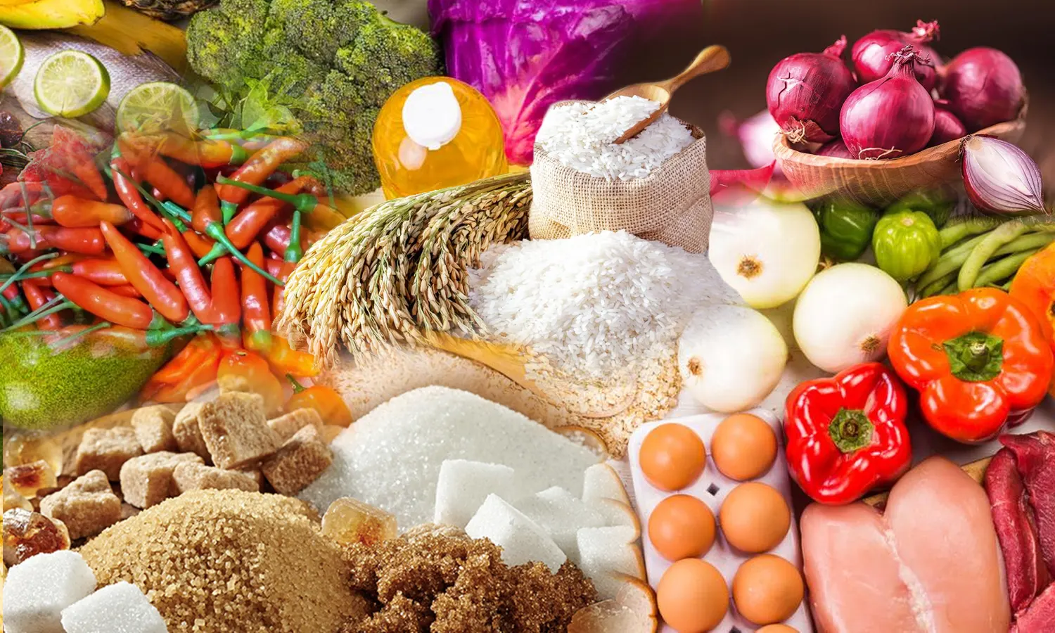 Harga Pangan 23 Januari: Telur, Cabai dan Beras Serentak Turun