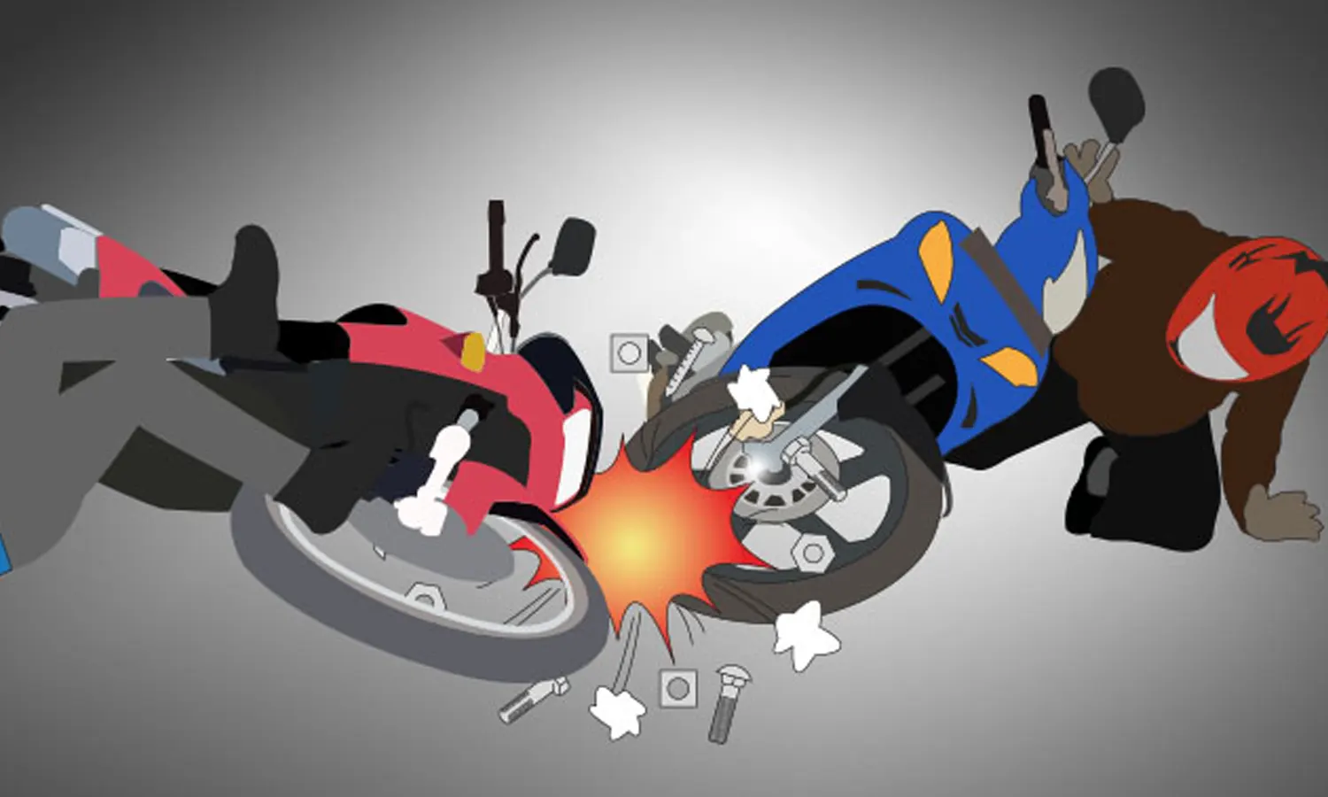 Lawan Arah, 2 Sepeda Motor Terlibat Kecelakaan di Tangerang Selatan