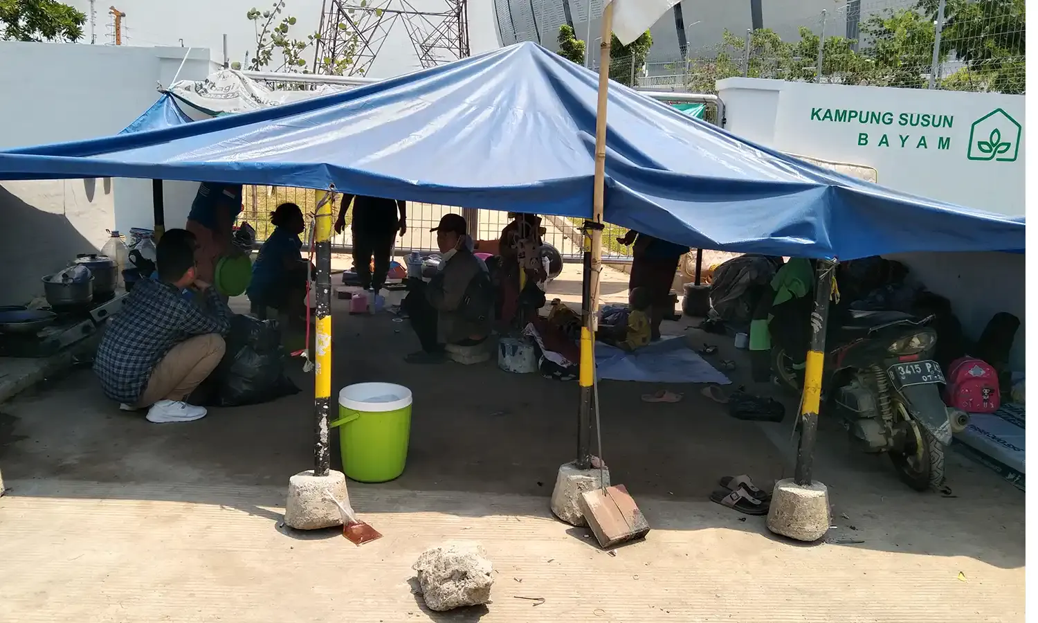 Berdalih Masih Pemeliharaan, Warga Kampung Susun Bayam Masih Terlantar