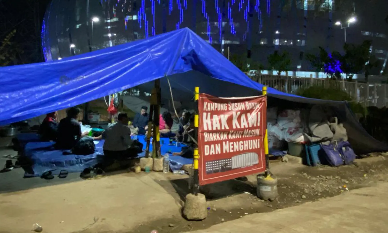 Warga Kampung Susun Bayam Akan Bertahan di Tenda Sampai Bisa Masuk ke Hunian yang Dijanjikan PT Jakpro