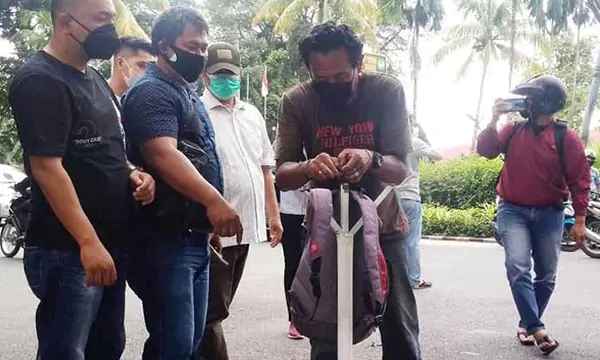 Pemilik Tas Bom di Pematangsiantar Dibekuk Polisi, Ngakunya Cuma Iseng