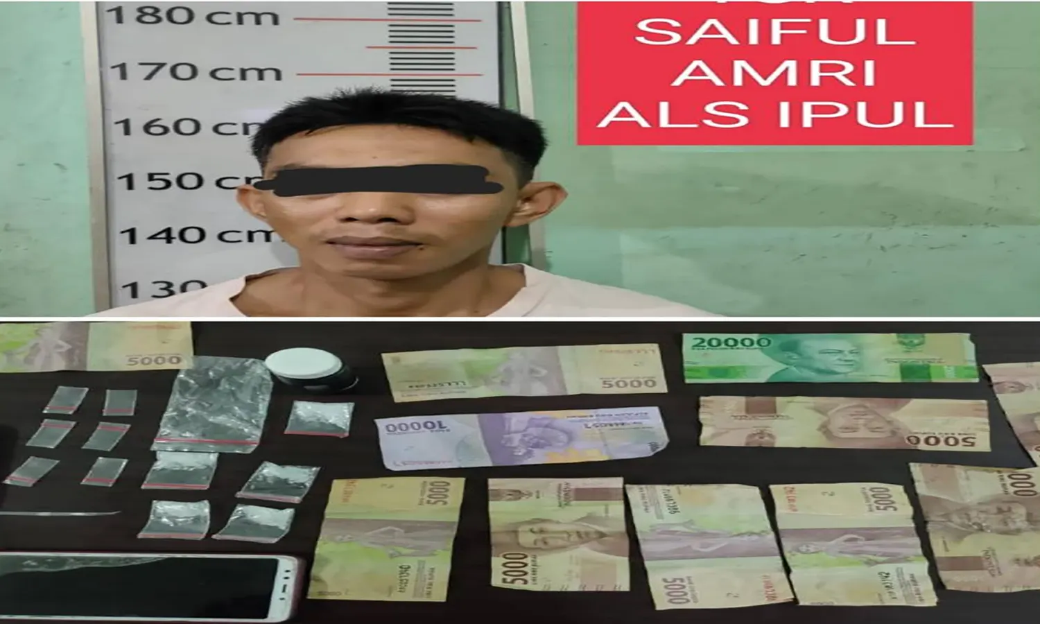 Polres Langkat Ringkus  Pelaku Pengedar Sabu di Teras Rumah 