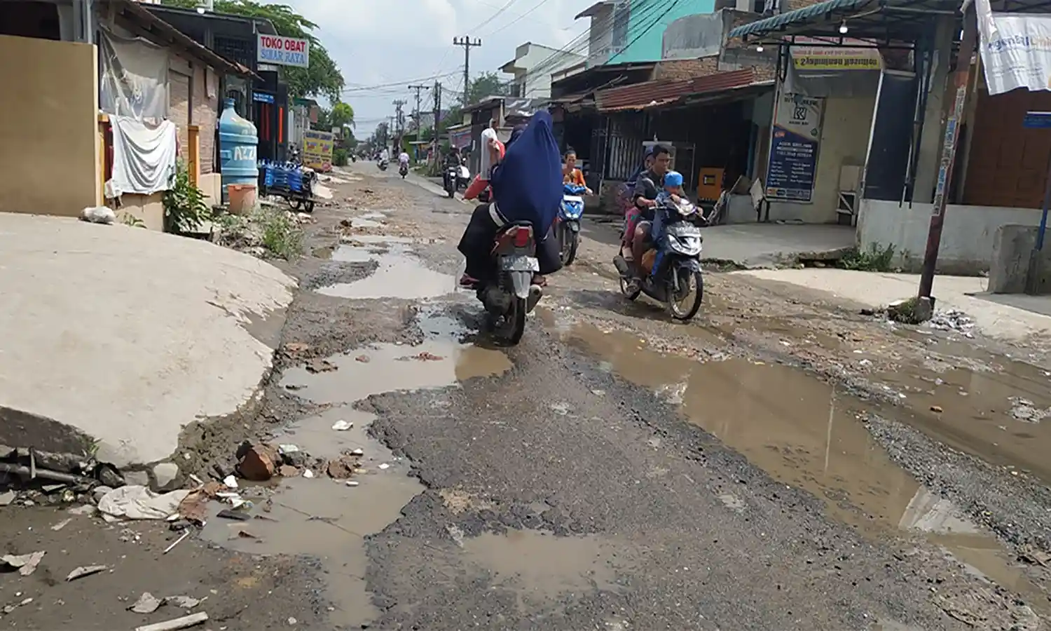 Jalan Pasar V TembungÂ Kupak-Kapik, Dinas PUPR Deli Serdang Upayakan Perbaikan Jalan