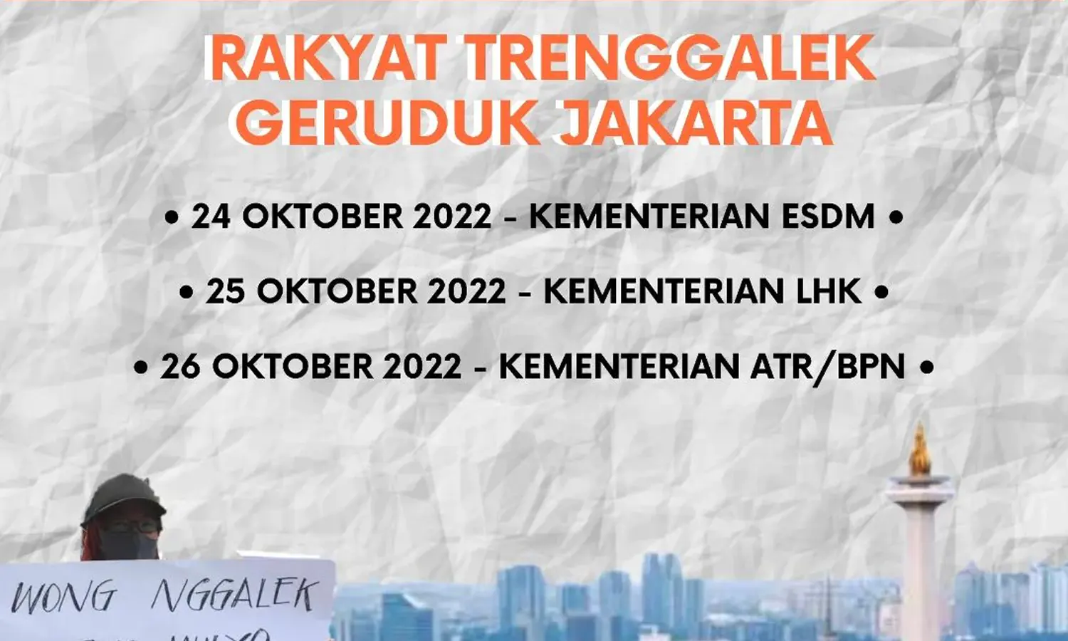 Geruduk Jakarta, Rakyat Trenggalek Tolak Tambang Emas PT SMN