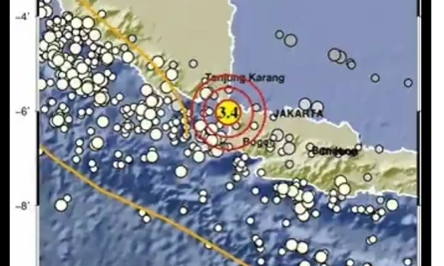 Anyer Banten Diguncang Gempa 3,4 SR