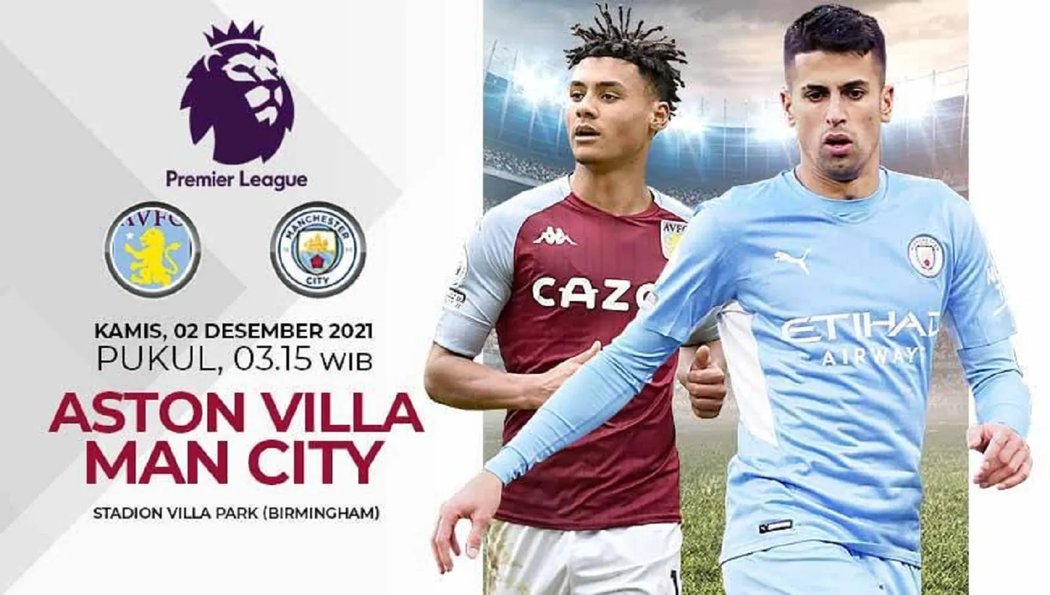 Prediksi Pertandingan Liga Inggris Pekan Ke-14: Aston Villa vs Manchester City