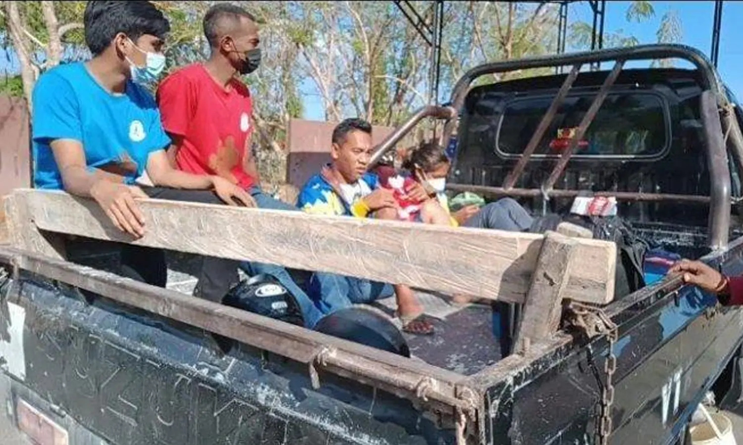 Atlet PON asal NTT Pulang naik Mobil Pick Up 