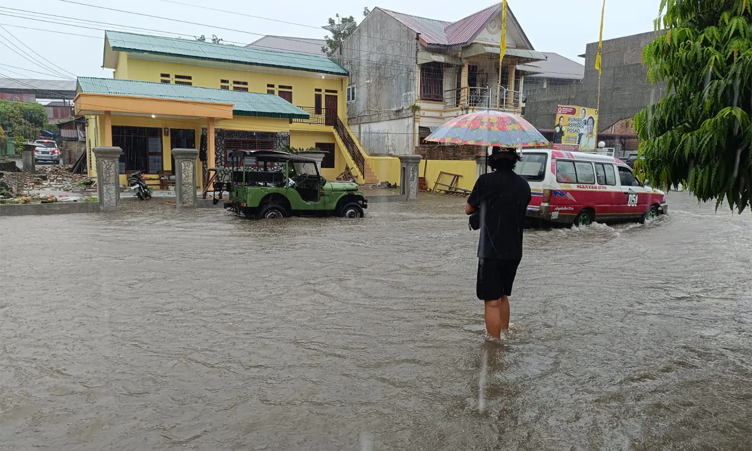 Jalan Sudirman Pematang Siantar Jadi Langganan Banjir saat Hujan Deras, Ini Keluhan Warga
