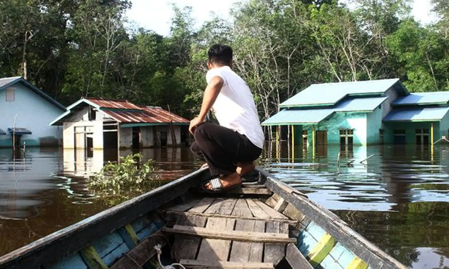 Sebulan Belum Surut, Air Banjir Sintang Masih di Atas 1 Meter 