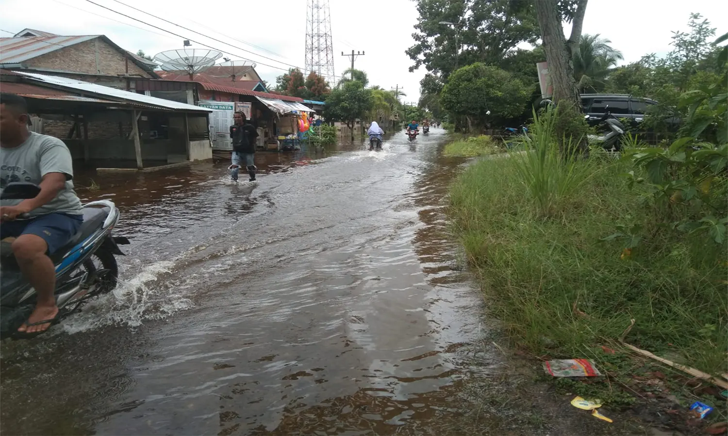 Curah Hujan Tinggi, Ratusan Rumah di Tanjungbalai Terendam Banjir 
