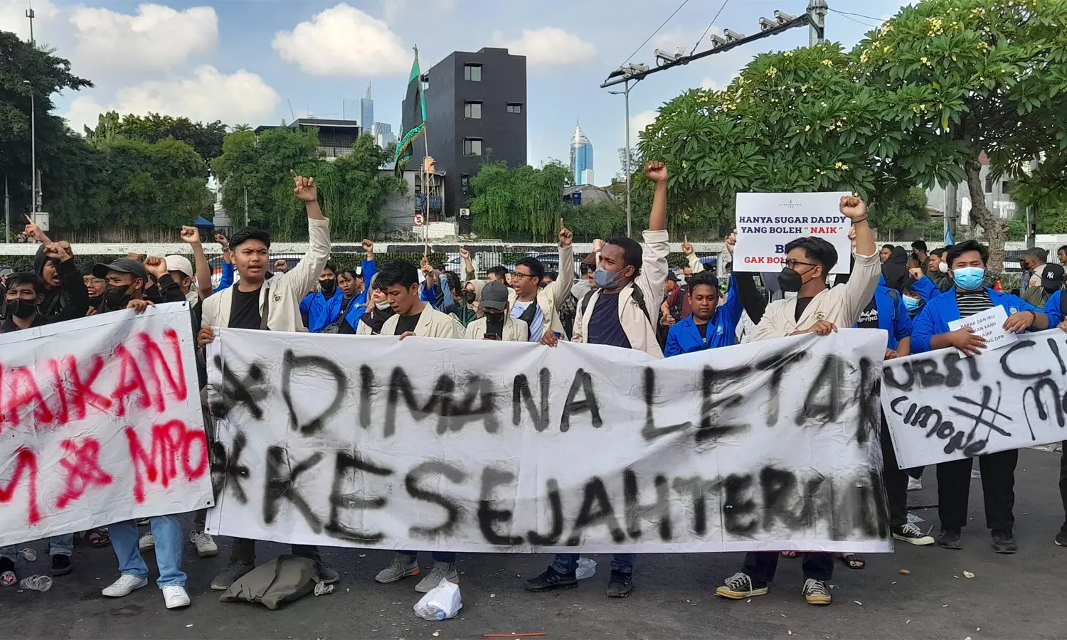 Tuntut Cabut Kenaikan BBM, BEMSI Kembali Demo di Patung Kuda Hari Ini