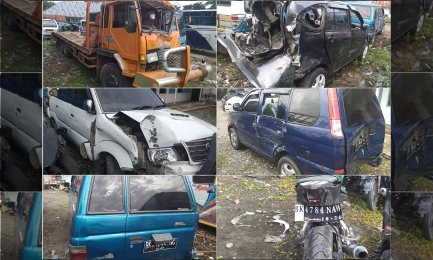 Tabrakan Beruntun Terjadi di Tebing Tinggi