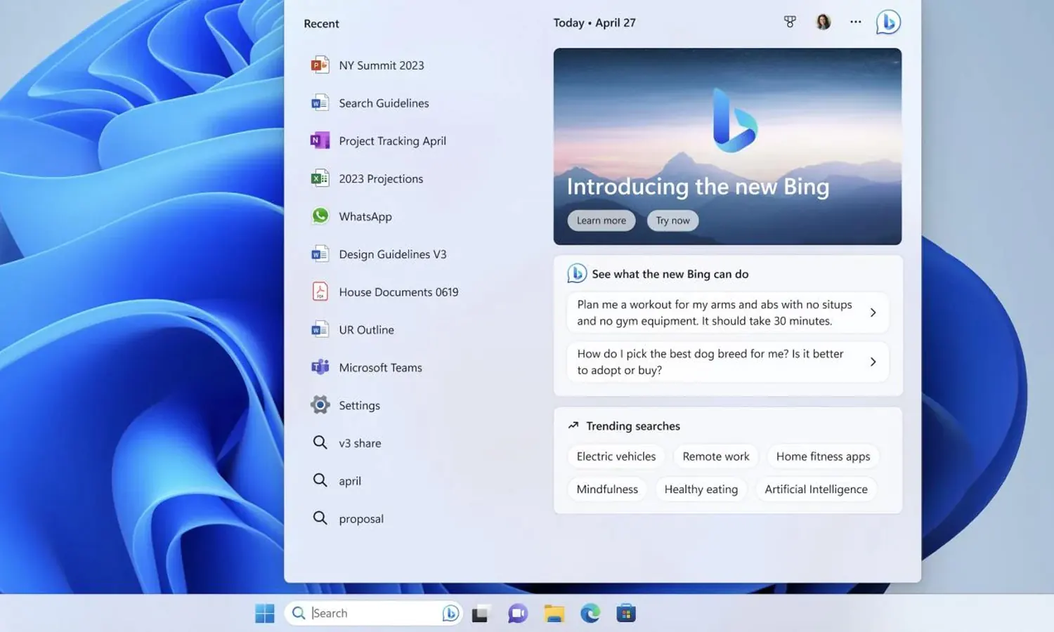 Windows 11 Rilis Update Terbaru, Bisa Akses Bing Tanpa Browser