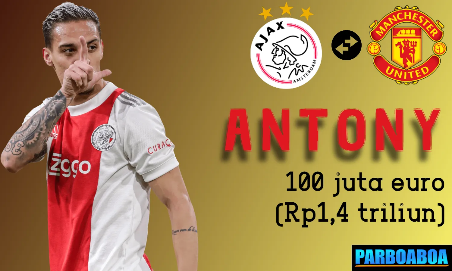 Bursa Transfer: Here We Go! Manchester United Datangkan Antony dari Ajax Amsterdam