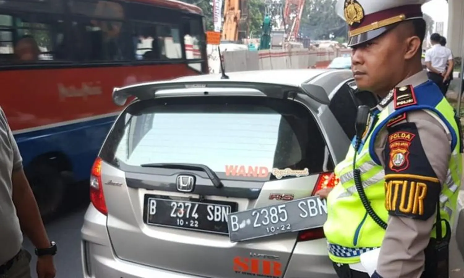 Polisi akan Tilang Manual dan Sita Kendaraan Tanpa Pelat Nomor
