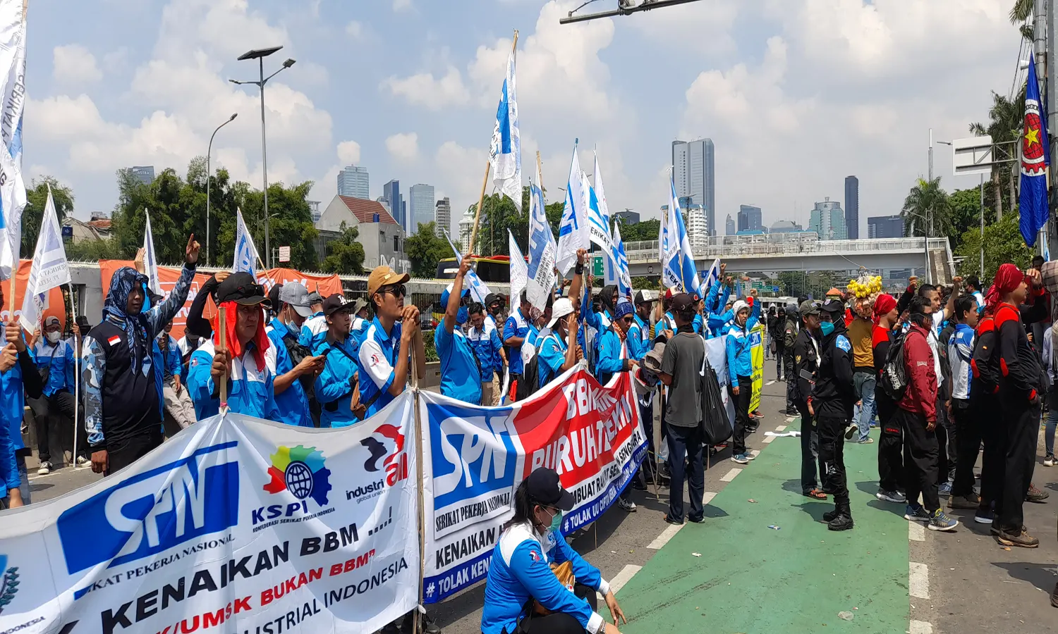 Beberapa Titik Sebaran Massa Demo Tolak Kenaikan Harga BBM 6 September 2022