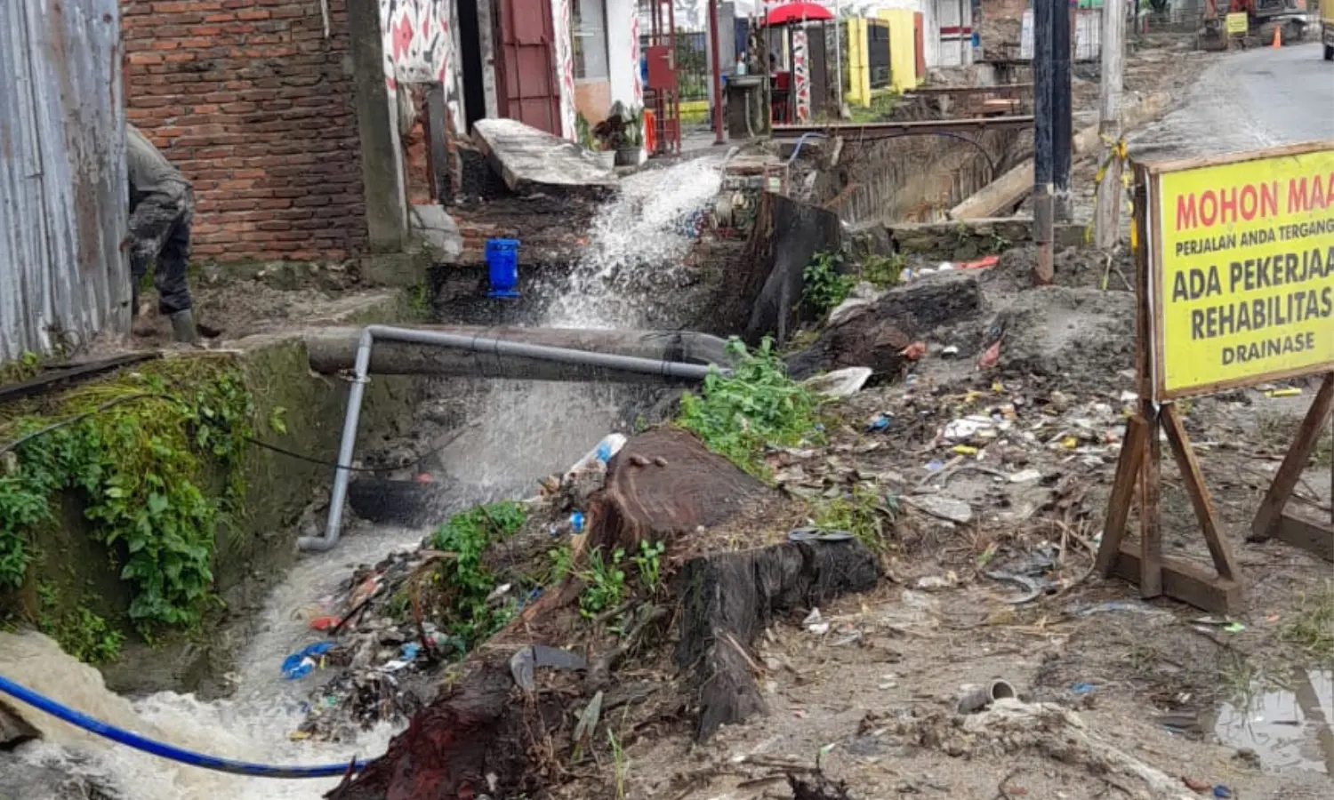 Pematang Siantar dalam Kepungan Proyek Drainase, Warga Sulit Mencari Nafkah dan Melintas