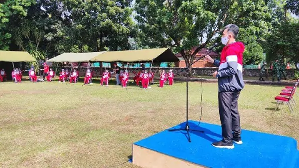 Latihan Pertama, Paskibraka dari 34 Provinsi Jalani Latihan di Lapangan PPPON Kemenpora Cibubur