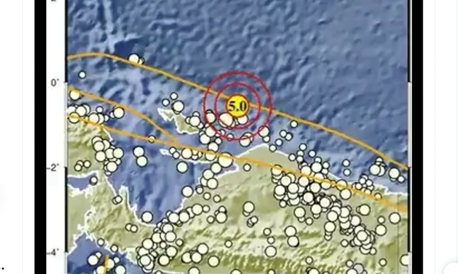 BMKG Laporkan Gempa 5,0 SR Guncang Biak Numfor Papua Pagi ini