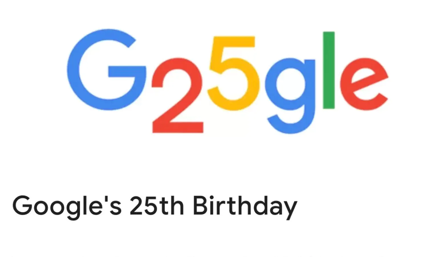 Google Rayakan Ulang Tahun Ke-25, Begini Sejarahnya