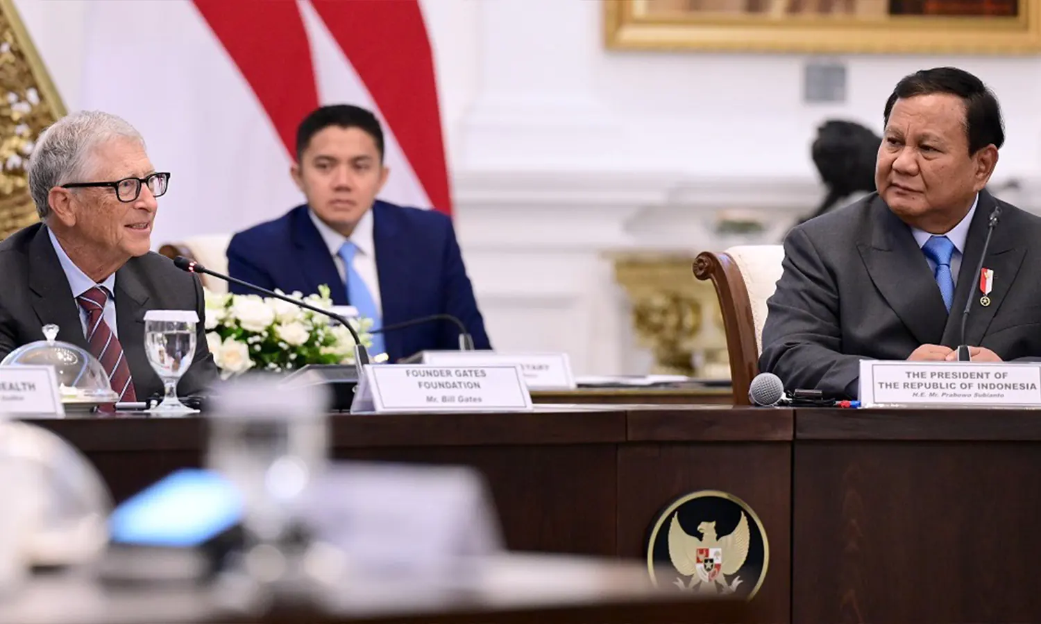 Presiden Prabowo Sambut Bill Gates di Istana Merdeka, Bahas Kesehatan dan  Pertanian