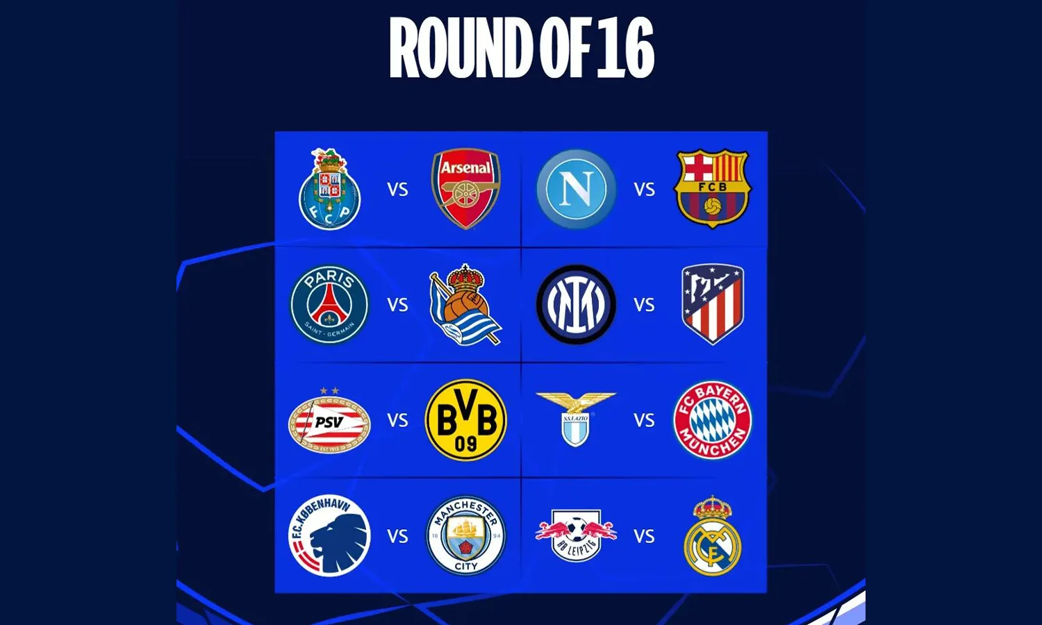Hasil Undian Babak 16 Besar Liga Champions 2023/2024: Napoli vs Barcelona, Inter Milan vs Atletico Madrid!