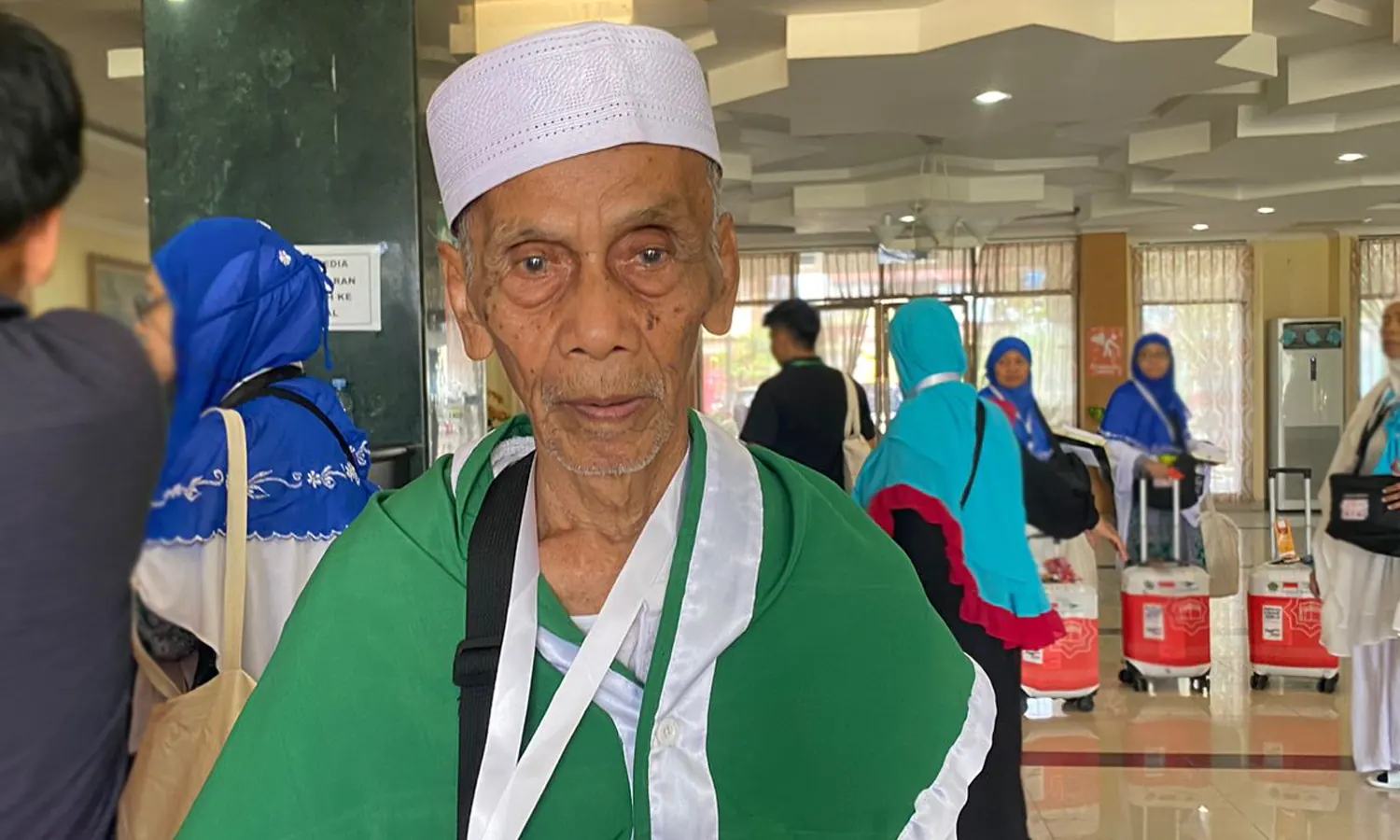 Kisah Ikhsan Margono Jemaah Calon Haji Tertua dari Sumut