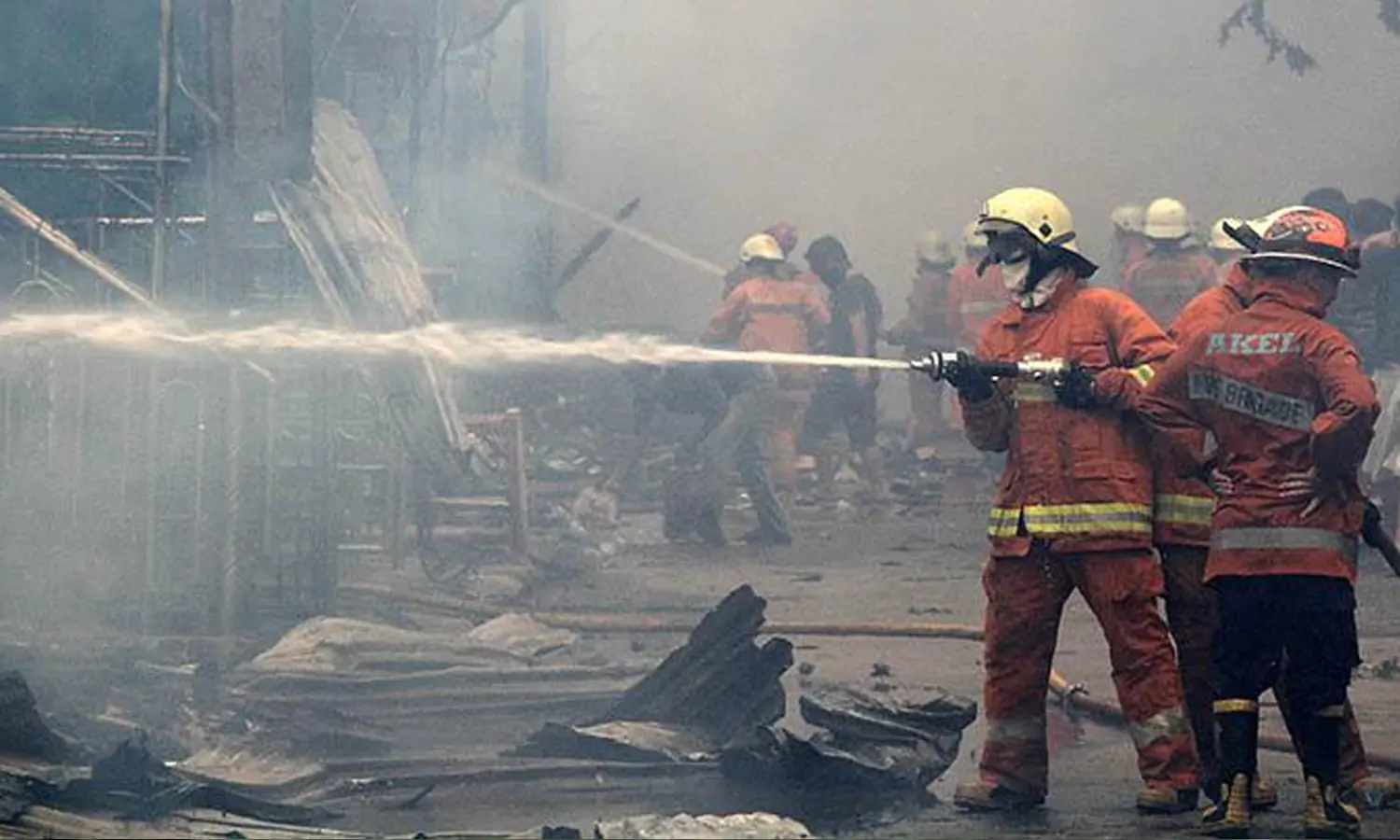 Gudang Shopee Ekspress di Penjaringan Jakut Terbakar