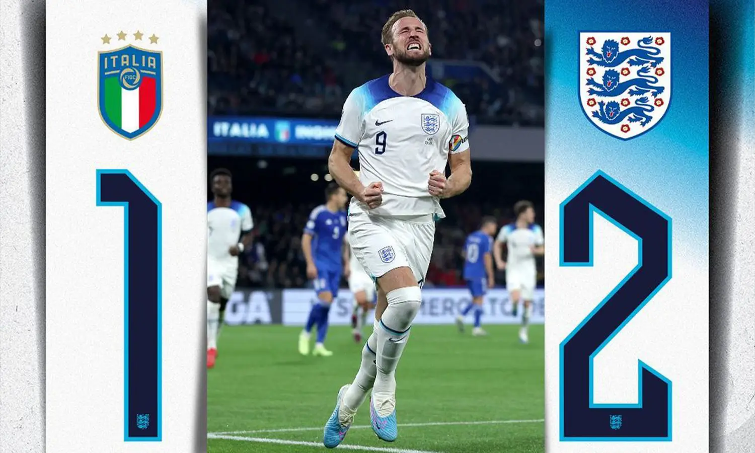 Hasil Kualifikasi Euro 2024 Grup C: Timnas Italia 1-2 Timnas Inggris