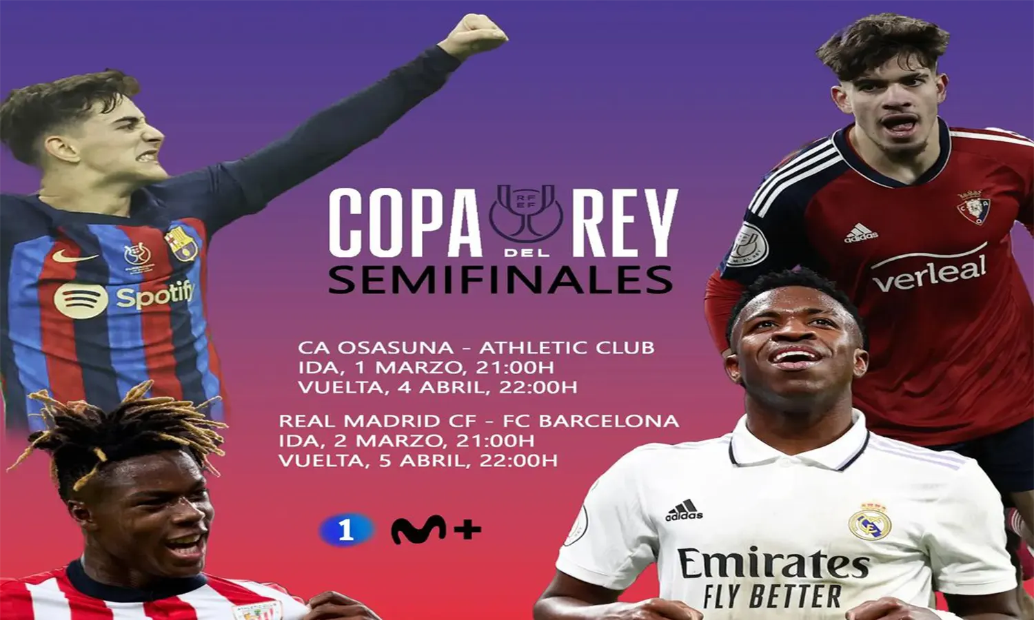 Jadwal Leg Kedua Semifinal Copa Del Rey 2022/2023: Athletic Bilbao vs Osasuna, Barcelona vs Real Madrid