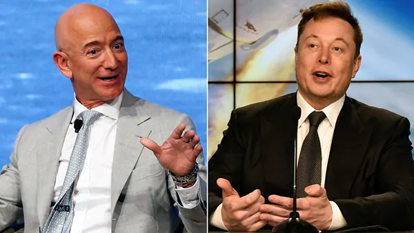 Perseteruan Jeff Bezos Vs Elon Musk Sampai ke Bulan 