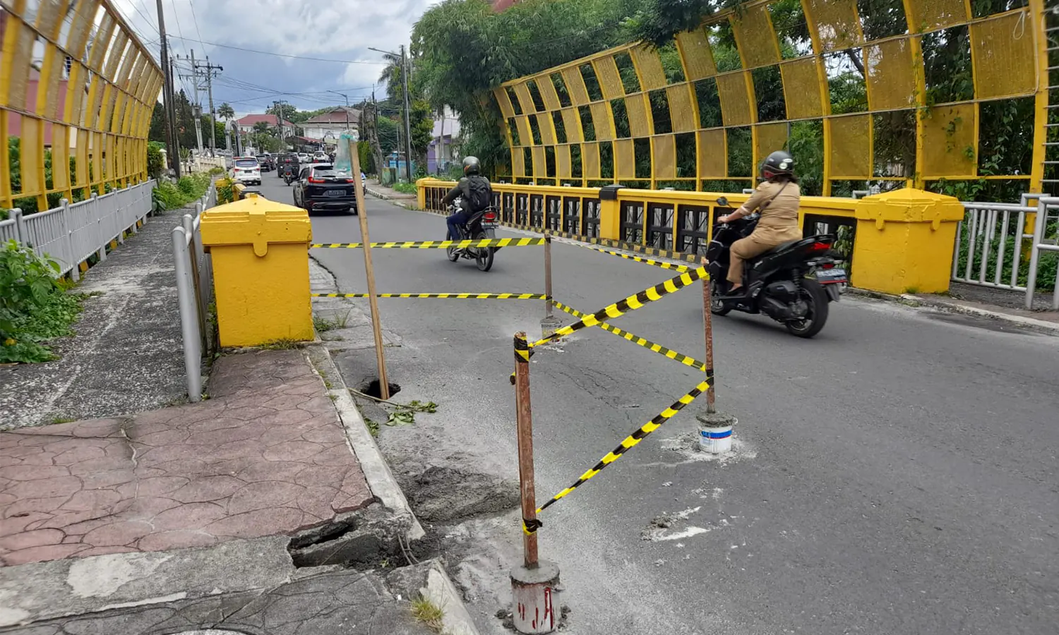 Perbaikan Lubang di Jembatan Sudirman, Dinas PUPR Pematang Siantar: Tunggu Anggaran dan SK Wali Kota