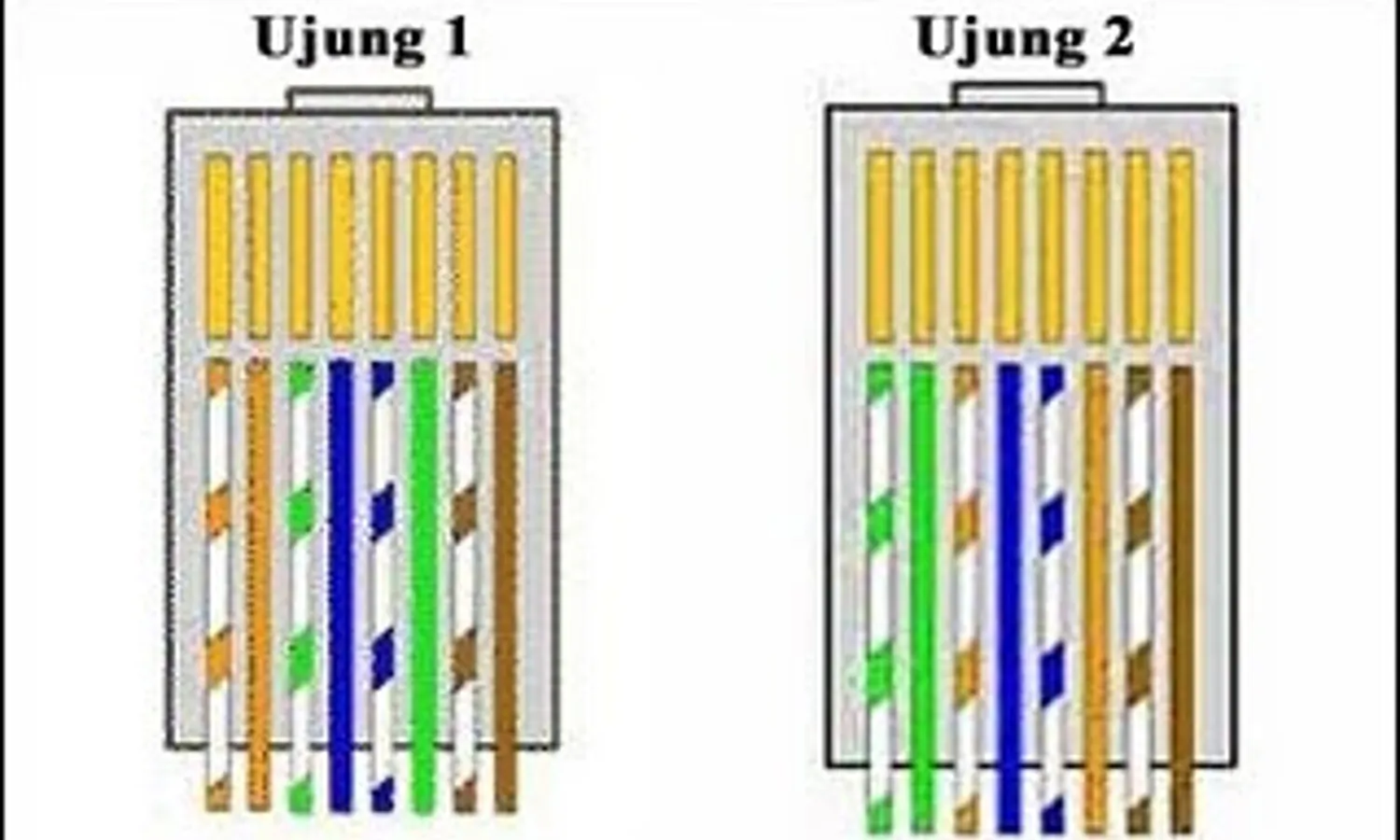 Fungsi Kabel Cross Beserta Urutan Warnanya