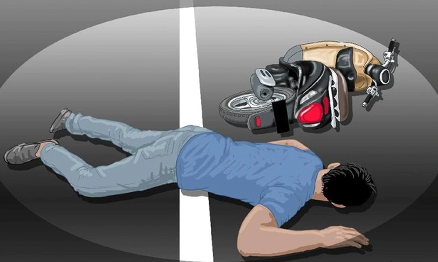 Mobil Boks Menabrak Dua Driver Ojol di Bogor