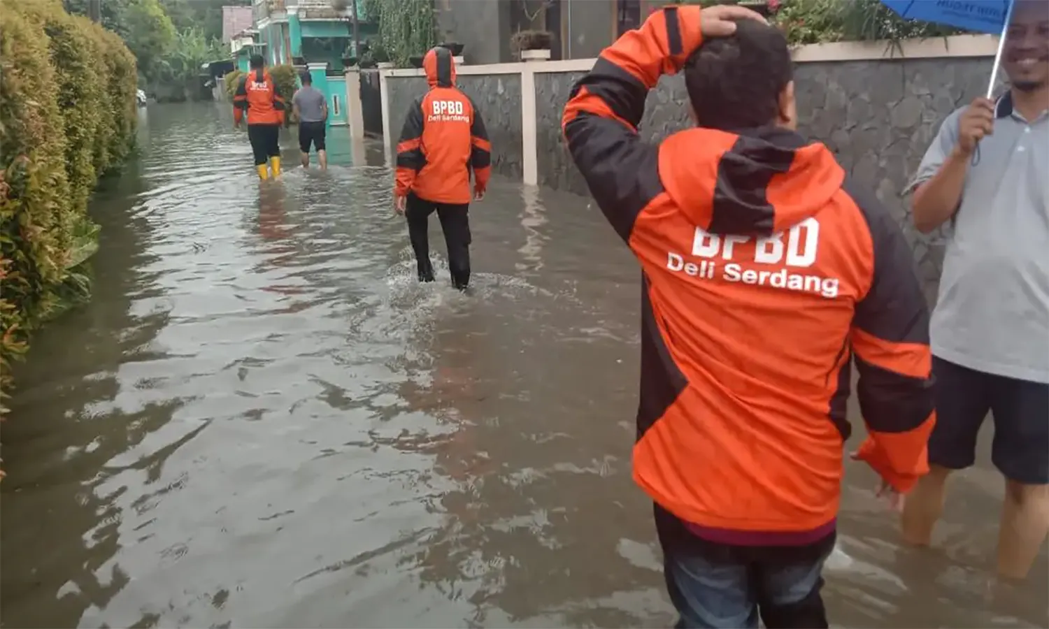 Akibat Ulah Maling, Banjir Rendam 600 Rumah Warga di Deli Serdang, Ini Penjelasan Kades