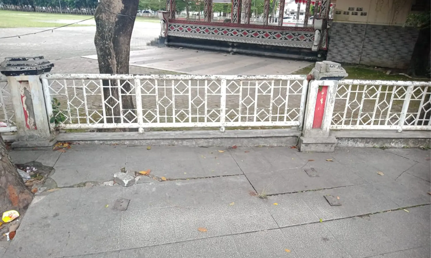 Kursi Besi di Lapangan Merdeka Pematang Siantar Raib Jadi Sasaran Pencuri