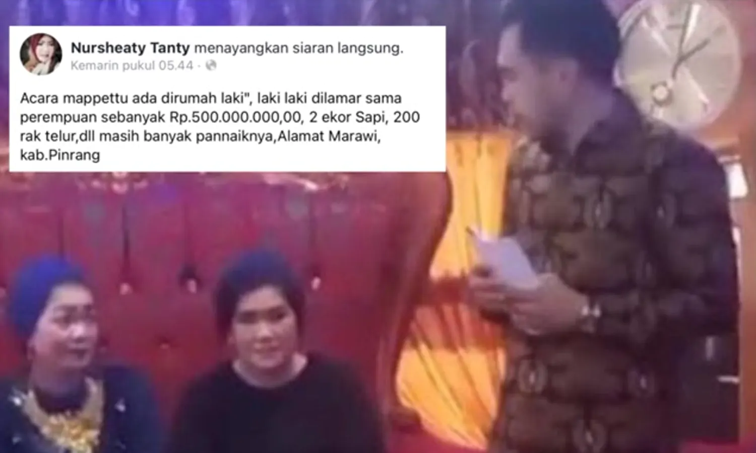 Viral, Seorang Wanita Lamar Pria di Sulsel, Uang Maharnya Rp 500 Juta 