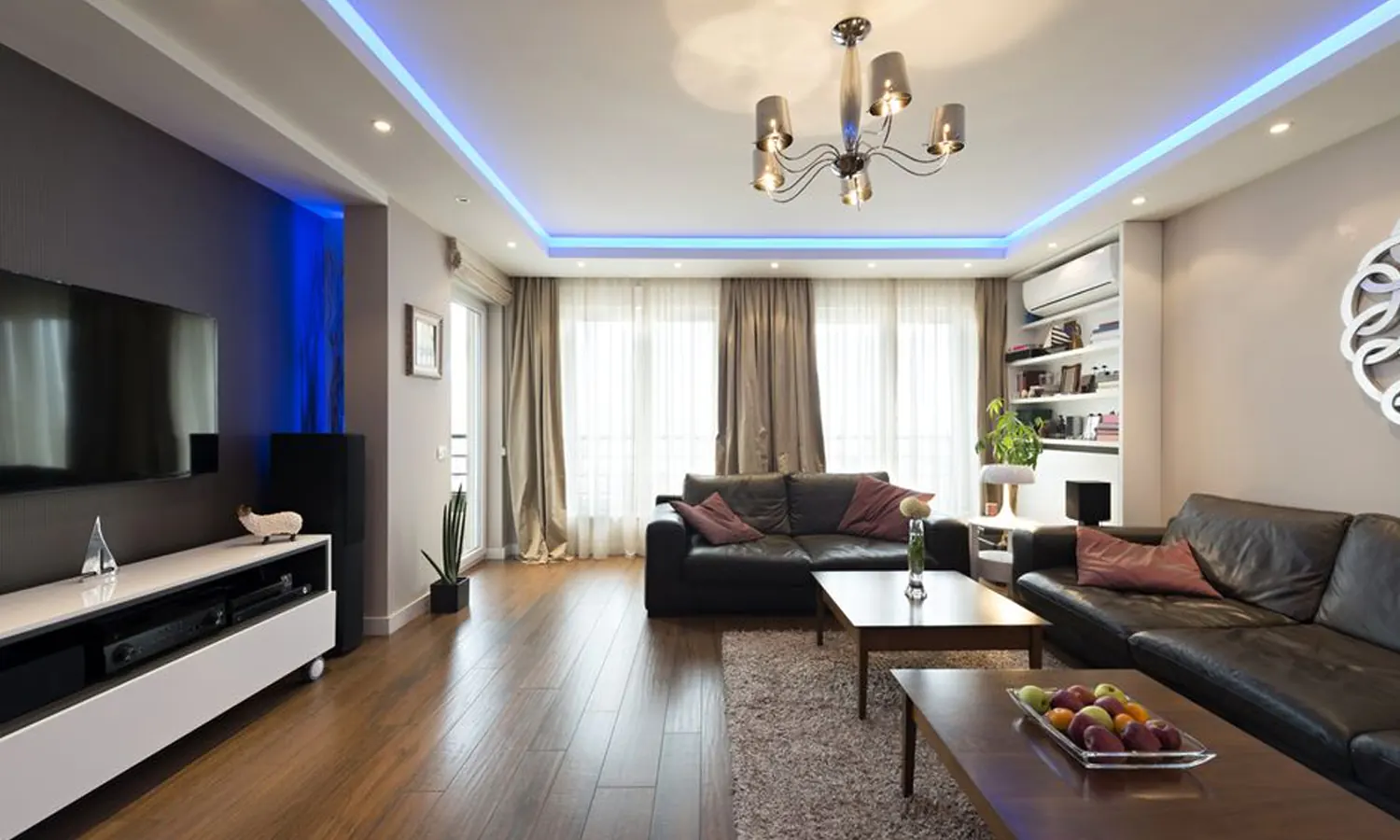 10 Inspirasi Model Lampu LED Plafon Ruang Tamu Minimalis Terbaru
