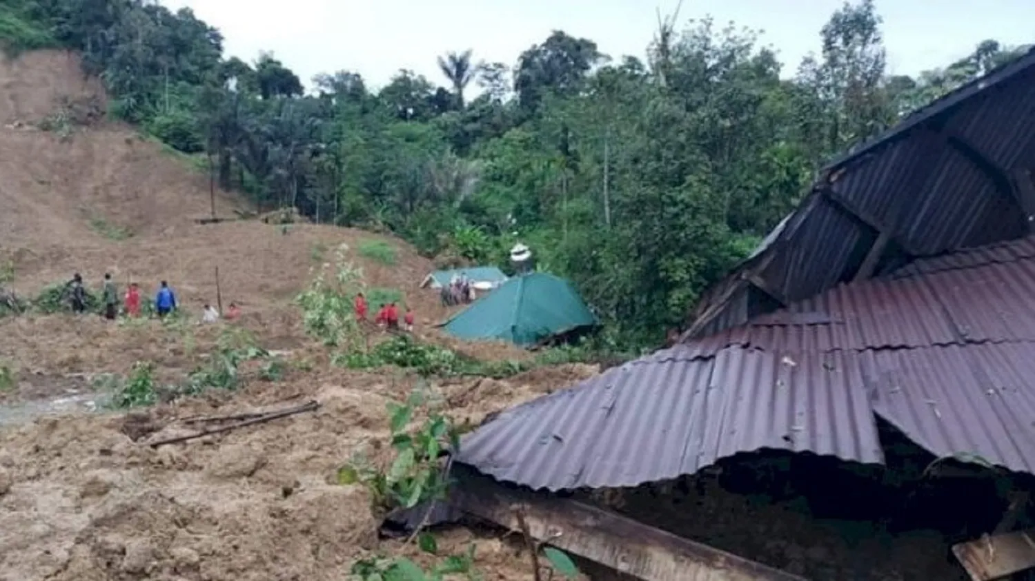 Longsor di Desa Rumah Kinangkung Sibolangit Menewaskan Seorang Warga