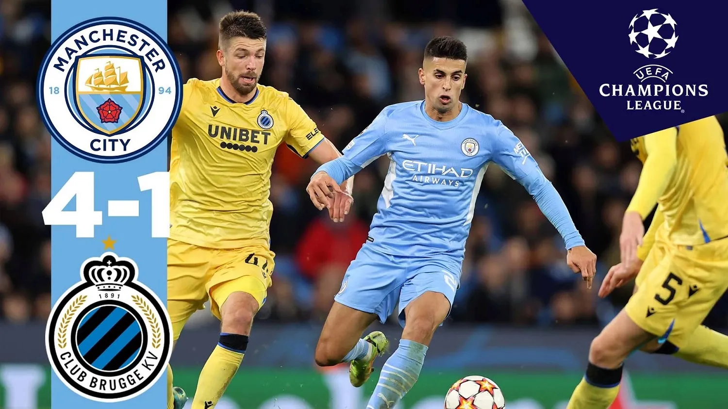 Sebelumnya 5-1, Kali Ini 4-1 Lagi-Lagi Manchester City Bantai Club Brugge