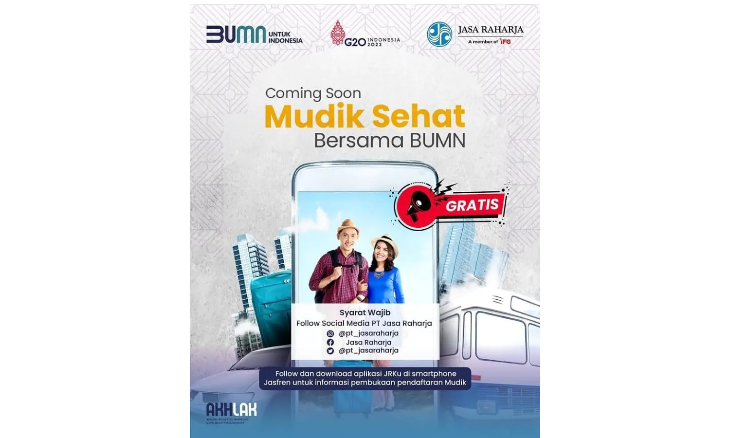 Cara Daftar Mudik Lebaran Gratis dari Kemenhub dan Jasa Raharja