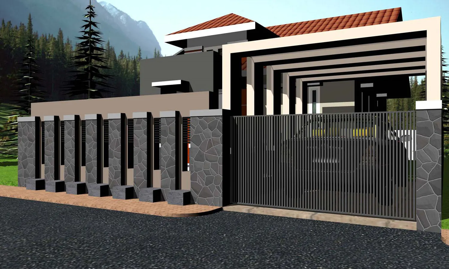 10 Model Pagar Rumah Minimalis Modern, Bikin Rumah Jadi Lebih Nyaman dan Aman