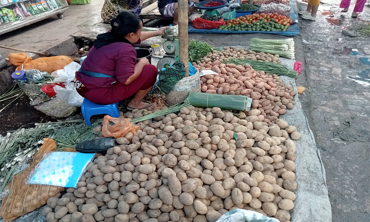 H-1 Ramadan, Harga Kentang Merah dan Kuning di Siantar TurunÂ 