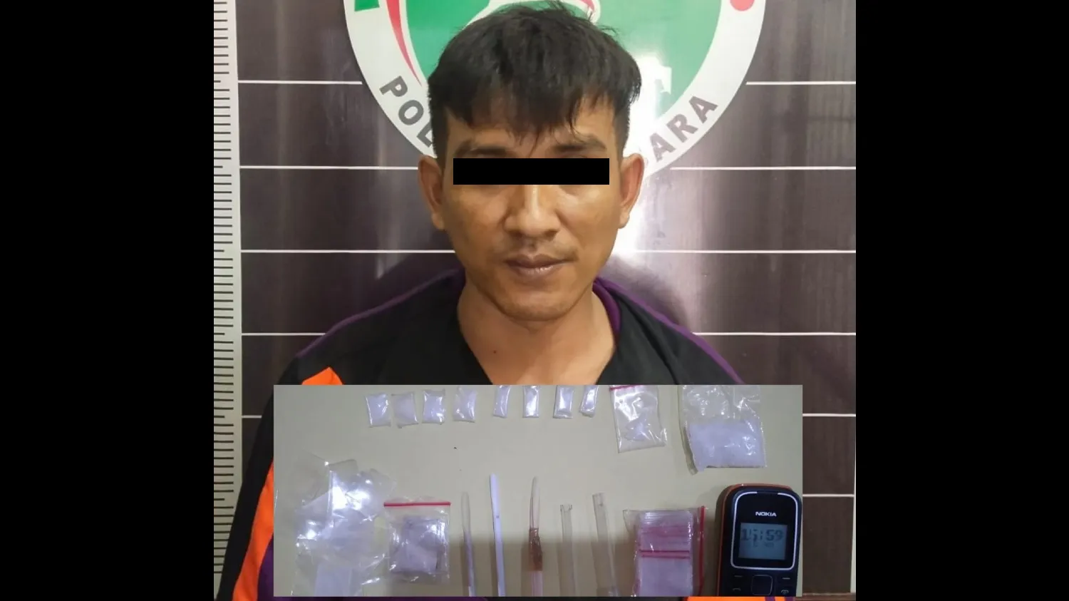 Seorang Bandar Narkoba Asal Simalungun Berhasil Diciduk Saat Edarkan Sabu di Batu Bara