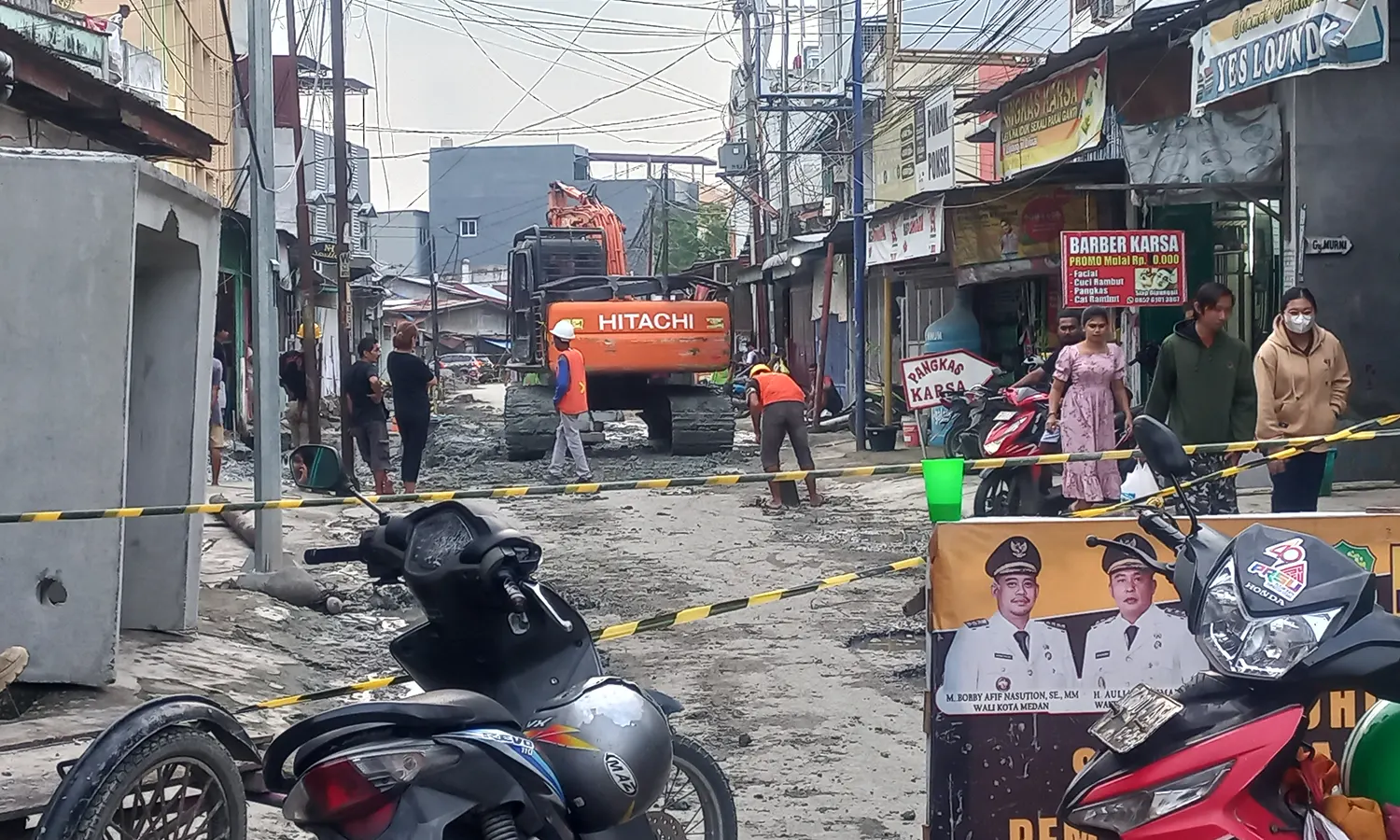 Pembangunan Drainase di Medan Pecahkan Pipa PDAM, Air Bersih ke Warga Tersendat