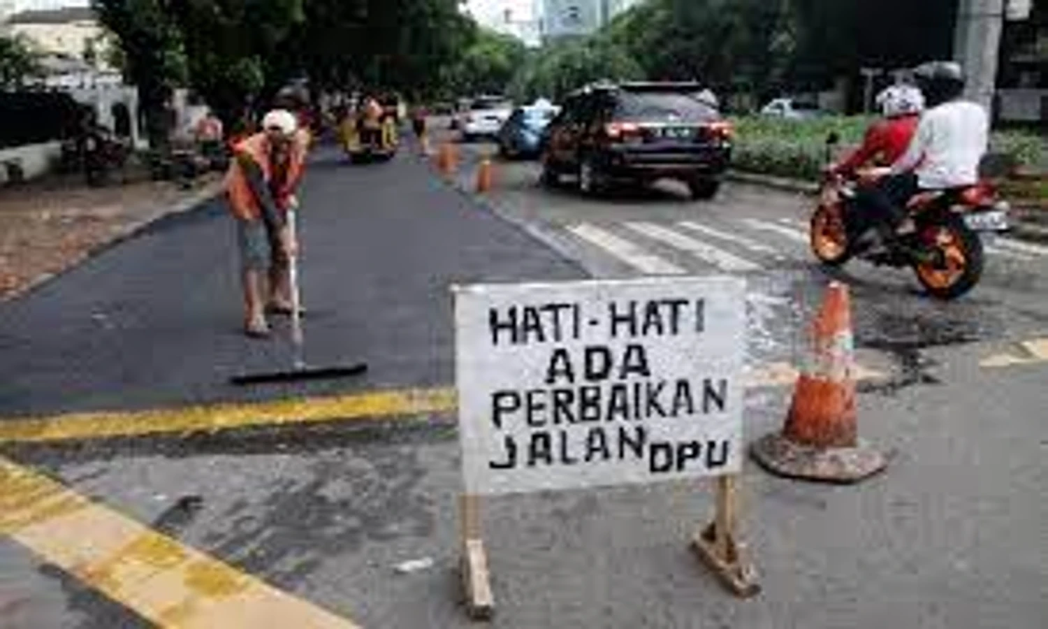 Perbaikan Jl Pabuaran Kabupaten Bogor Dilanjutkan